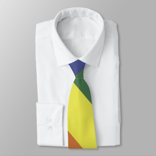 Cravate de rayures de couleur de fierté d'égalité (Attaché)