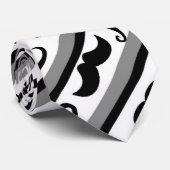 Cravate de rayures de moustache (Roulé)