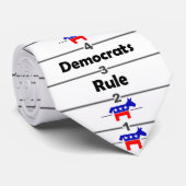 Cravate de règle - "règle de Démocrate " (Roulé)