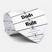 Cravate de règle - "règle de papas " (Roulé)