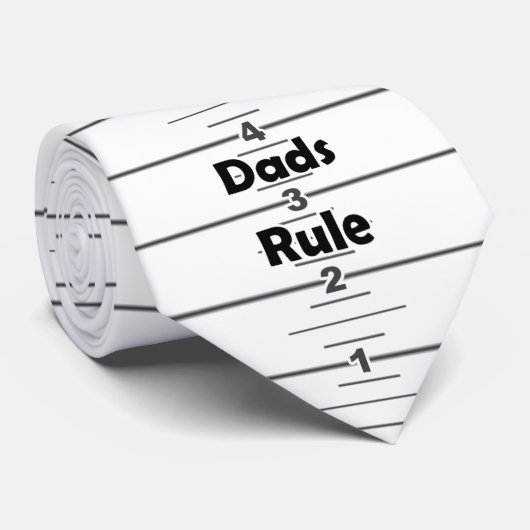 Cravate de règle - "règle de papas " (Roulé)