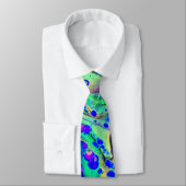 Cravate de remous de vert bleu (Attaché)