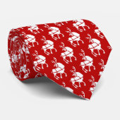 Cravate de rennes Festin Noël Crêches & Cadeaux (Roulé)