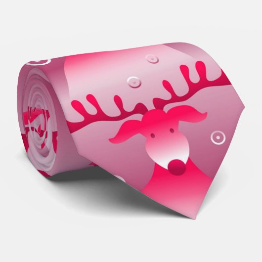 cravate de rennes roses (Roulé)