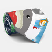 Cravate de requin de Noël (Roulé)