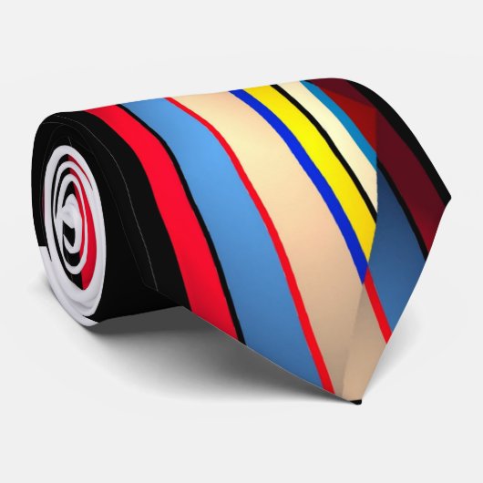 cravate de robe multicolore (Roulé)