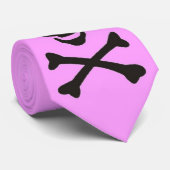 cravate de rose de crâne de fille (Roulé)