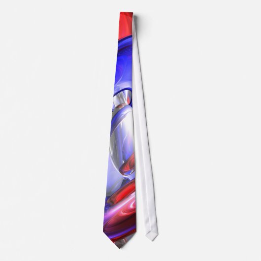 Cravate de rouge, blanche et bleu d'abrégé sur (Devant)