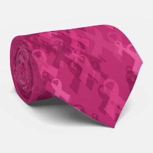cravate de ruban rose