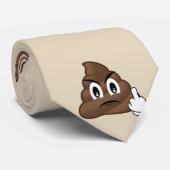 Cravate de s d'hommes d'Emoji de dunette de doigt (Roulé)