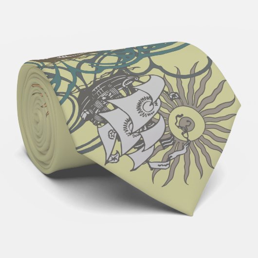 Cravate de scène d'océan (Roulé)