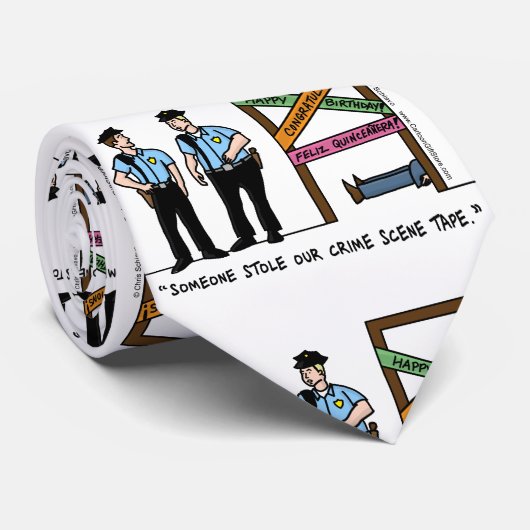 Cravate de scène du crime (Roulé)