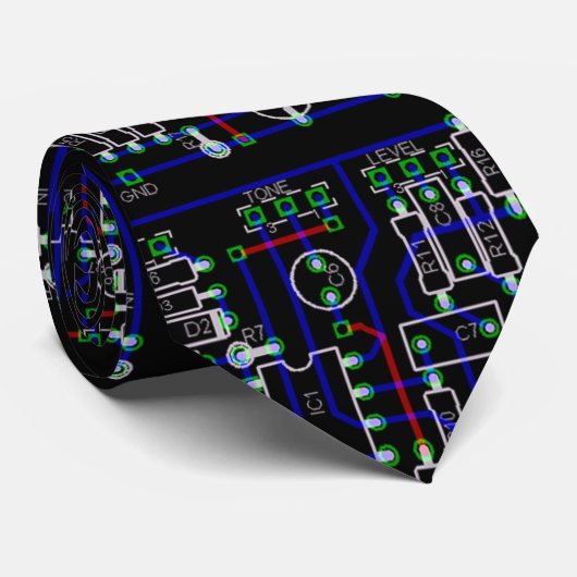 cravate de schéma de l'électronique (Roulé)