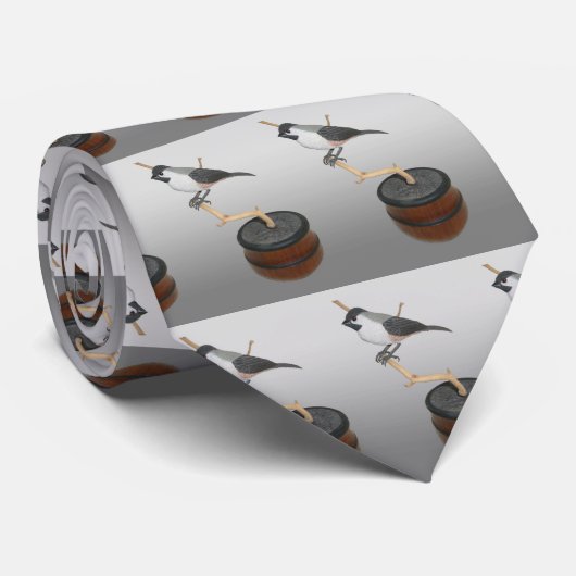 Cravate de sculpture de poulets (Roulé)