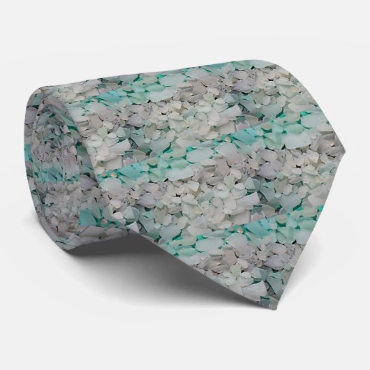 Cravate de seaglass de Seafoam (Roulé)