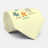 Cravate de sensibilisation sur l'autisme (Roulé)