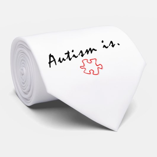 Cravate de sensibilisation sur l'autisme (Roulé)