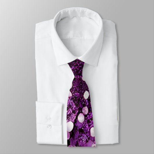 Cravate de séquence d'étincelles violettes (Attaché)