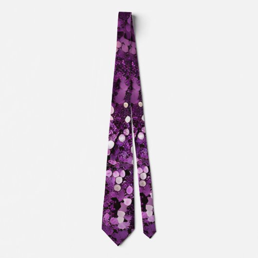 Cravate de séquence d'étincelles violettes (Devant)
