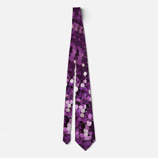 Cravate de séquence d'étincelles violettes (Dos)