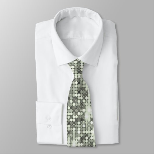 Cravate de séquence Disco Sparkle Argent (Attaché)