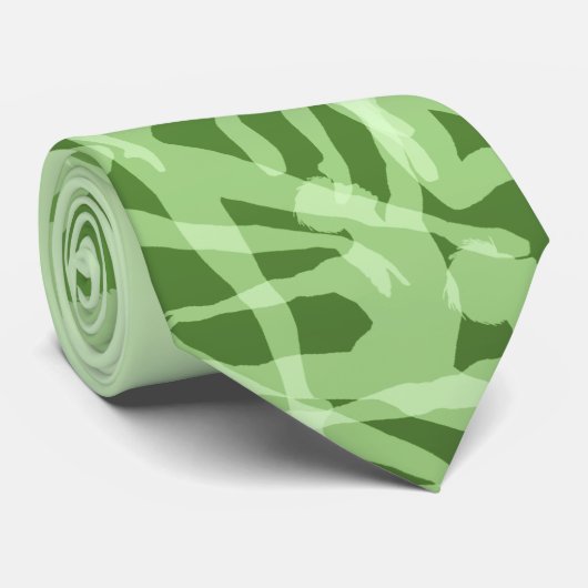 Cravate de silhouette de ballet (peridot) (Roulé)