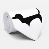 Cravate de silhouette de Doxie (Roulé)