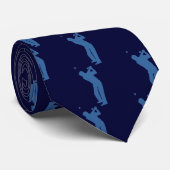 Cravate de silhouette de golf (Roulé)