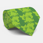 Cravate de silhouette de grenouille verte (Roulé)