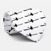 Cravate de silhouette de kayak (Roulé)