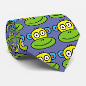 cravate de singe d'art de bruit dans le pourpre (Roulé)