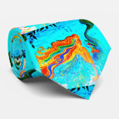 cravate de sirène de cheveux arc-en-ciel (Roulé)