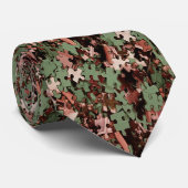 Cravate de soie de nouveauté de casse-tête (Roulé)