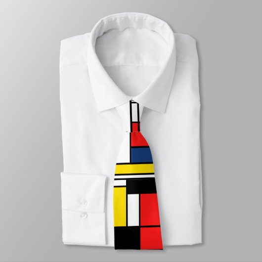 Cravate de style de Mondrian - creusez-la ! (Attaché)