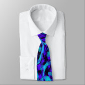 Cravate de style Graffiti bleu (Attaché)