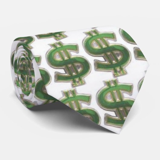 Cravate de symbole dollar (Roulé)