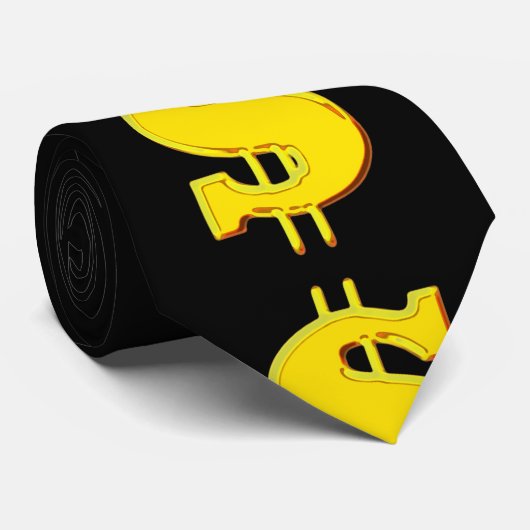 Cravate de symbole dollar (Roulé)