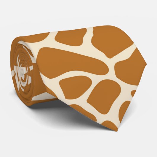 Cravate de taches de girafe (Roulé)