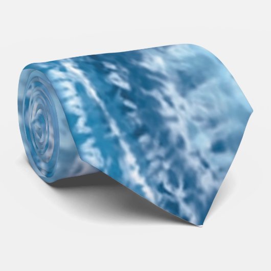 Cravate de teinture à carreaux bleu (Roulé)