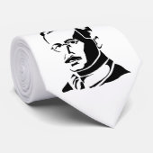 Cravate de têtes d'économiste (Roulé)