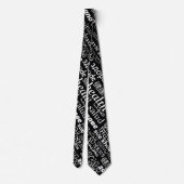 Cravate de texte de santé multilangue - Vos couleu (Dos)