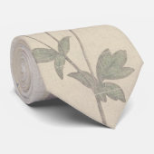 Cravate de toile florale botanique vintage (Roulé)