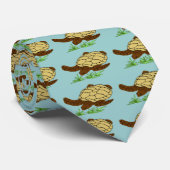 Cravate de tortue de mer de honu de moutarde (Roulé)