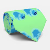 Cravate de tortues de l'eau (vert) (Roulé)