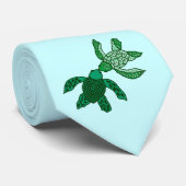 Cravate de tortues de mer de Honi (baiser) Honu (Roulé)