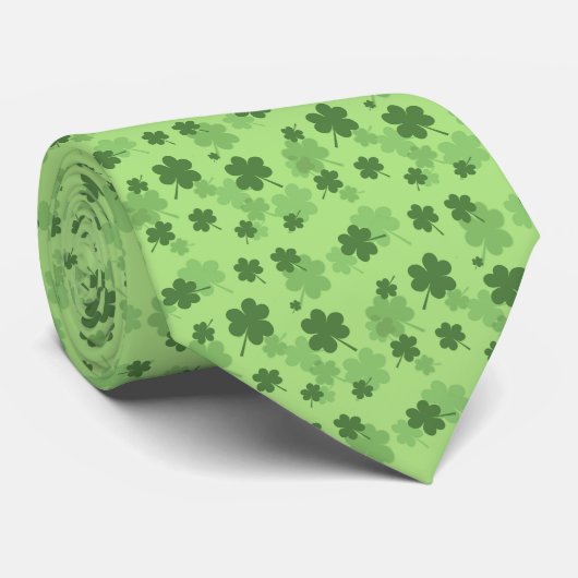 Cravate de trèfle St. Patrick pour hommes (Roulé)