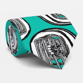 Cravate de tuba - conception graphique audacieuse (Roulé)