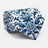 Cravate de tuiles bleu portugais (Roulé)