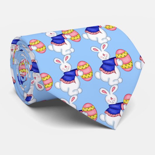 Cravate de vacances de lapin de Pâques (Roulé)