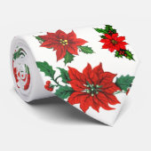 Cravate de VACANCES de poinsettias (Roulé)